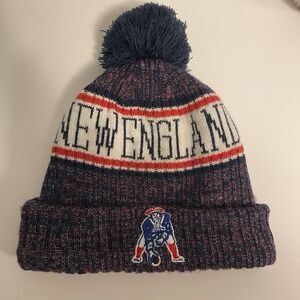 New England Patriot Knit Beanie Hat New Era 2018 NFL Cold Weather One Size